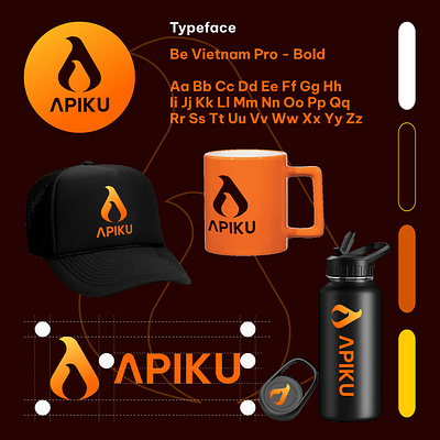 APIKU Brand Identity brand identity logo logo design simple logo visual identity