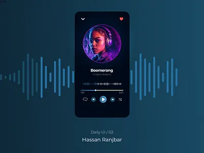 Music Pleyer dark mood music music pleyer ui