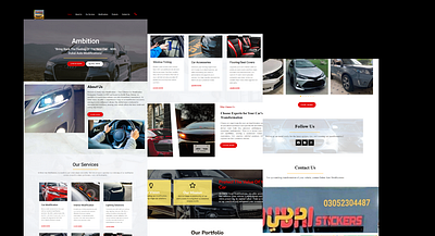 Car Modification Services Website design car car accessories car detailing car repair car services design development graphic design landing page services wordpress wordpress website