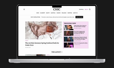 Women's News Portal Website Interactions ui ux web design