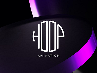 HOOP Animation Logo Design animation animation studio art direction brand design brand development brand identity branding draw hoop hoop logo identity logo logo design process logo design project logo designer logo maker logodesign logotype minimal