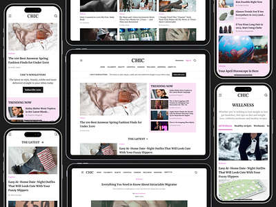 Case Study: Women's News Portal Website ui ux web design