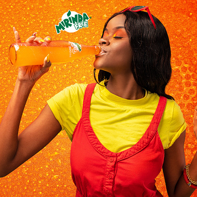 Mirinda branding design digital manipulation graphic design illustration key visuals social media typography