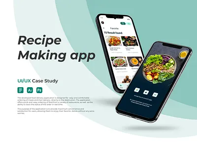 Recipe Making App and conquer the kitchen! cook app diet ingredients mobile app restaurant app vegetable vegetables