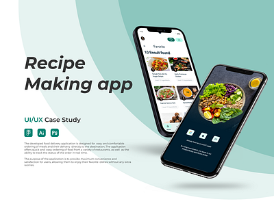 Recipe Making App and conquer the kitchen! cook app diet ingredients mobile app restaurant app vegetable vegetables