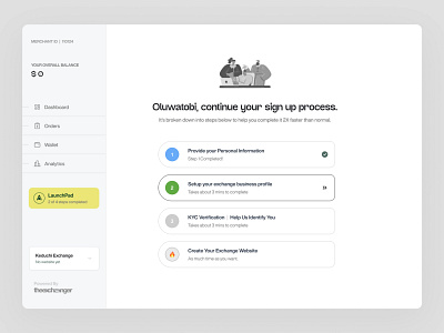 User onboarding crypto exchange dashboard crypto exchange website crypto onboarding user onboarding web3 user onboarding website onboarding