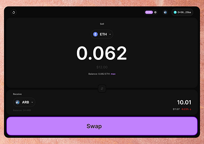 WIP - SWAP cryptocurrency dex ui web3