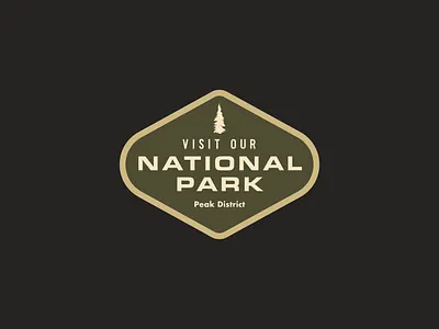 National Park Badge art badge badge design design digital digital download hand drawn illustration national park peak district pine tree vector vintage vintage design