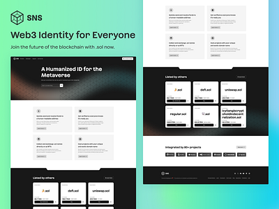 sns.sol crypto graphic design solana ui uiux web3