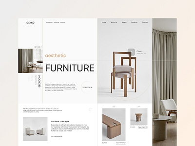Website Design. Furniture Store chair design e commerce furniture ui ux web website