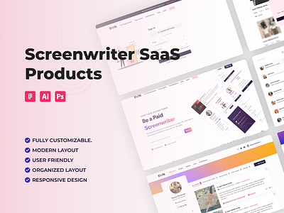 Screenwriter SaaS Products ui uiux ux