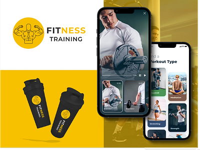 Fitness App appdesign branding designer fitness gym logo ui uiux userinterface