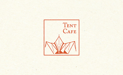 Tent Cafe Logo Brand branding graphic design logo