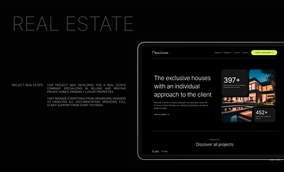 Landing page - Real Estate branding design desktop graphic design landing page real estate ui uiux web design