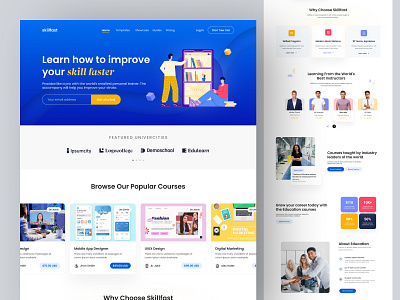 Education Web Design branding collage web template education landing page education ui design education web design elementor here section home page school web template ui ui design ui designer ui template ui ux university web template web designer web ui website design website designer wix