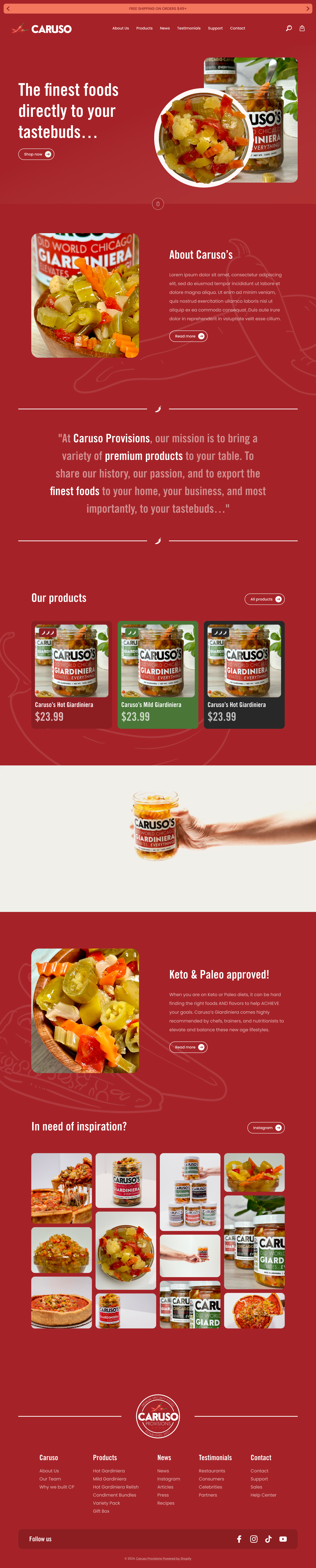 Example of Minimalistic Landing Page Design