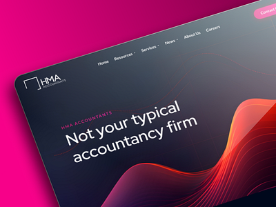 HMA Accountants accountant design homepage modern ui userinterface ux web webdesign