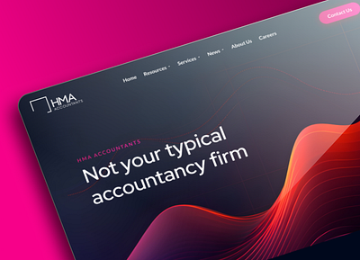 HMA Accountants accountant design homepage modern ui userinterface ux web webdesign