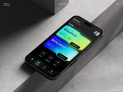 UI/UX - Digital Wallet App | BENSCH app design finance interface mobile mobile app ui ux ux ui wallet