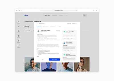 Newbii Africa - Jobs Modal design ui ui design ux ux design