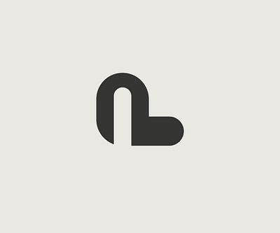 "N L" lettermark logo branding design graphic design icon logo logo design typography