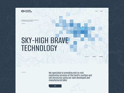Culver Aviation Website HERO aerial aviation business culver design sky strong technology ui ux web website