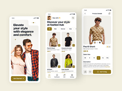 E-Commerce Mobile App android app design buy cart clothes clothing design ecommerce fashion ios minimal mobile app online shop product sell shopping store style ui ux