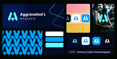 Logo Design - Aggravates's blue branding graphic design logo logo design simple