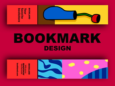 Bookmark Design adobe art artist book design bookland bookmark bookmarks books brand identify branding design designer figma graphic design illusrtrator illustration logo photoshop ui vector