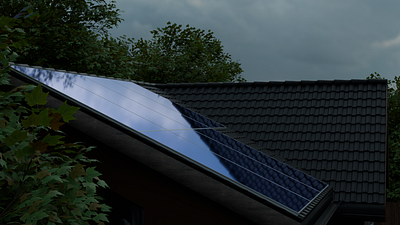 Solar panel advert 3d 3d artwork 3d media 3d modelling 3d motion graphics 3d product animation 3d product promotion animation blender graphic design graphic designer inspiration marketing motion graphics short 3d video social media post video animation