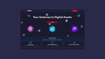 Crypto Landing Page 3d branding graphic design logo ui