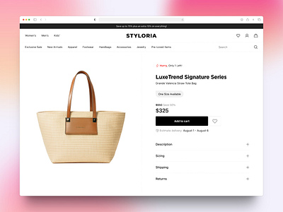 E-Commerce UI Design branding design e commerce minimal shop typography ui ux