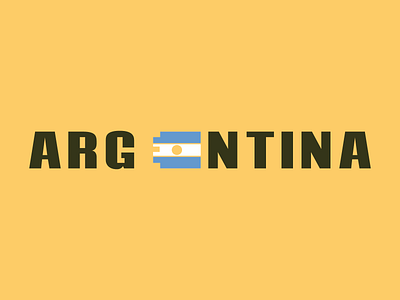 ARGENTINA argentina argentine flag bandera argentina flag of argentina lettering poster sol de mayo tipography