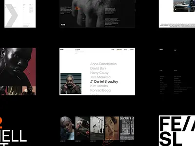 Kode Media branding design fonts grid layout malvah type ui ux web