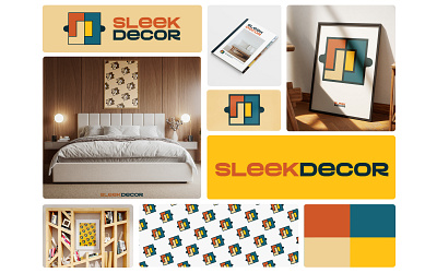 SleekDecor Logo & Brand Identity Design branding design graphic design illustration logo