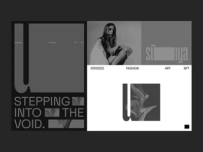 Sunya Collective design font graphic design grid layout malvah type web