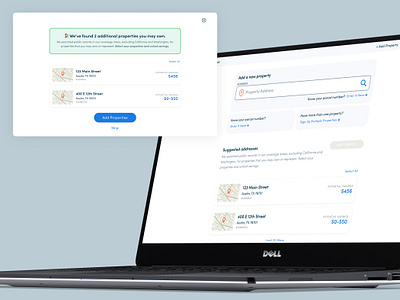 Additional Property Detection app design fintech product property tech proptech sign up ux