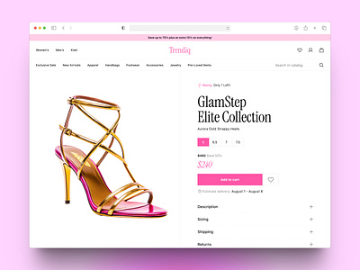 E-Commerce UI Design branding design figma graphic design illustration ui ux webdesign