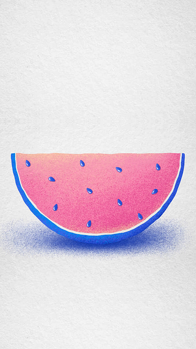 Watermelon animation affter effects animation beach frame by frame illustration motion graphics procreate summer surf watermelon wave