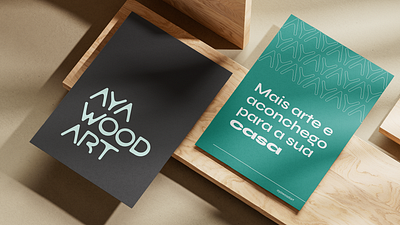 Identidade Visual | AYA Wood Art branding graphic design logo visual identity