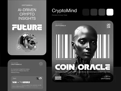 Crypto Mind Mood board ai artificial intelligence bitcoin crypto crypto ai crypto assistant ethereum micro interaction mood board ux web3 web3 design