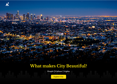 City city lights ui webpage