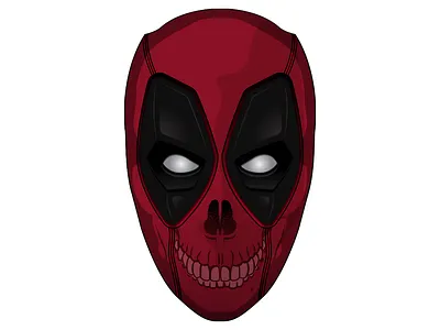 DeadPool Skully deadpool deadpool3 skull superhero vector x men