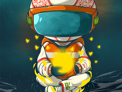 TERANG apparel art artprint astronaut character clothing conceptart cyberpunk design digitalillustration doodle graffiti illustration merchandise nft poster streetart surealism urbanart vector