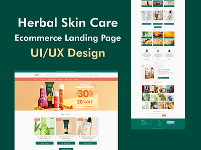 Ecommerce Website UI/UX Design - Landing Page ecommerce ecommerce website design ui uiux ux website