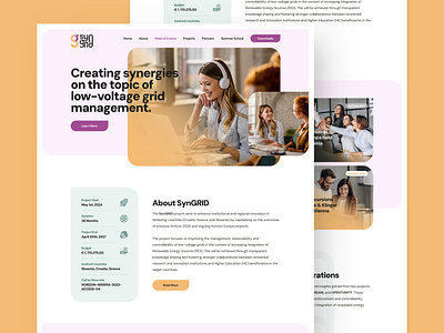 SynGRID design drawingart europe project responsive ui ux web website