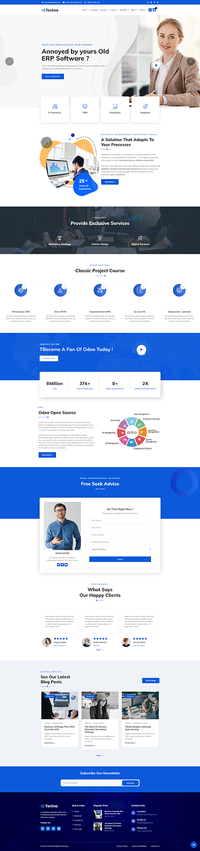 Software Technology & IT Solutions WP Theme startup