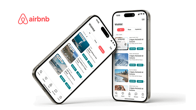 Airbnb Wishlist Redesign airbnb redesign ui ux wishlist