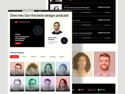 Podcast website Homepage design apple design guide apple website bento design bento grid website best landing page best ui best web ui design landing page minimal website modern podcast website podcast homepage podcast ui podcast website trendy design ui ux website ui