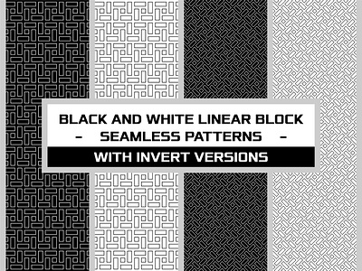 Linear Block Patterns with Invert Versions print